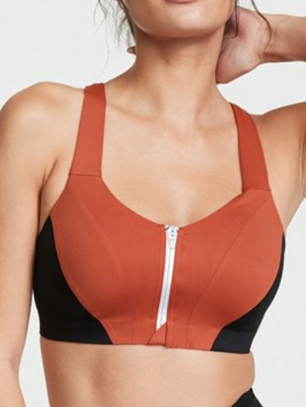 VICTORIA'S SECRET Knockout Maximum Support Front-Close Sport Bra Colorblock 38DD